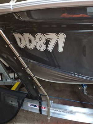 Boat rego stickers example 2