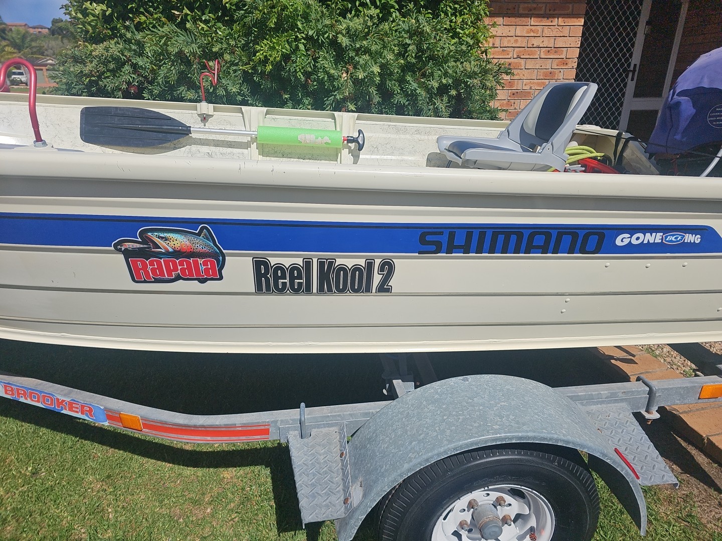 Customer outline sticker example — boat-name-example