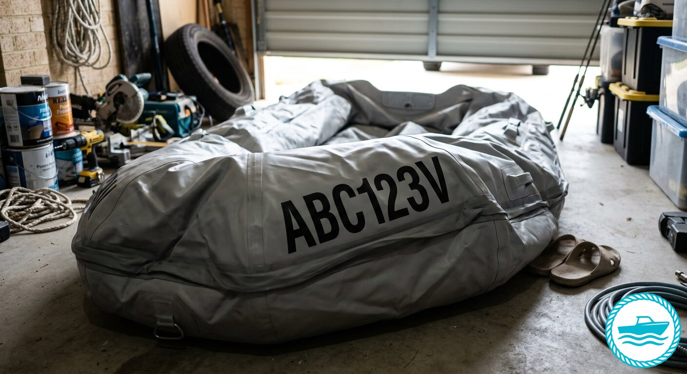 deflating boat rego sticker