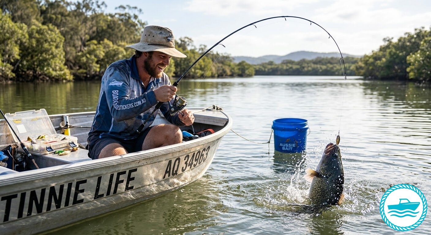 hooking a fish
